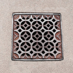 Interlaken Cast Iron Square Gully Cover 223mm (9 Inch)