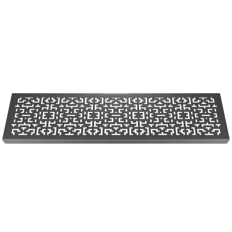 Crossword Corten Steel Channel Drain Grate 125 x 1000mm (5 Inch)