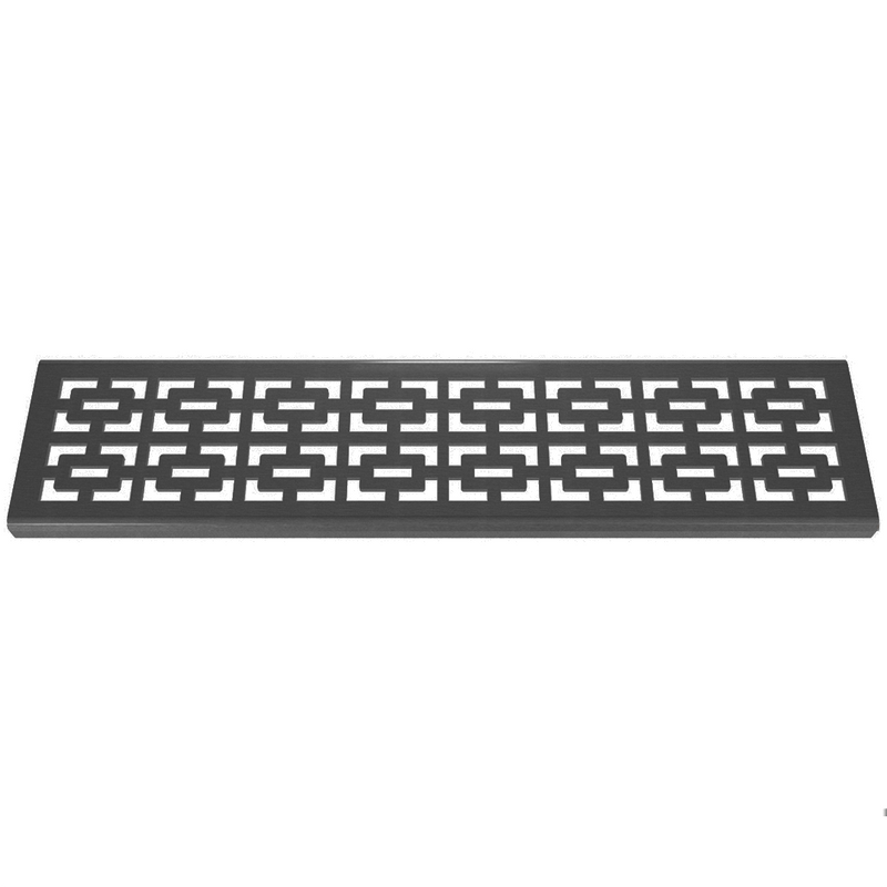 Geo Rectangular Corten Steel Channel Drain Grate 75 x 913mm (3 Inch)