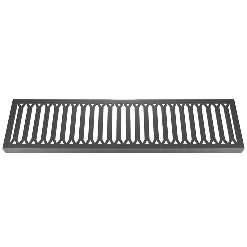 Hexagon Corten Steel Channel Drain Grate 125 x 1000mm (5 Inch)