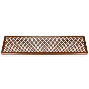 Oxo Corten Steel Channel Drain Grate 125 x 1000mm (5 Inch)