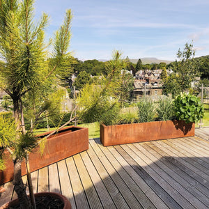 Corten Steel Arden Trough Planter